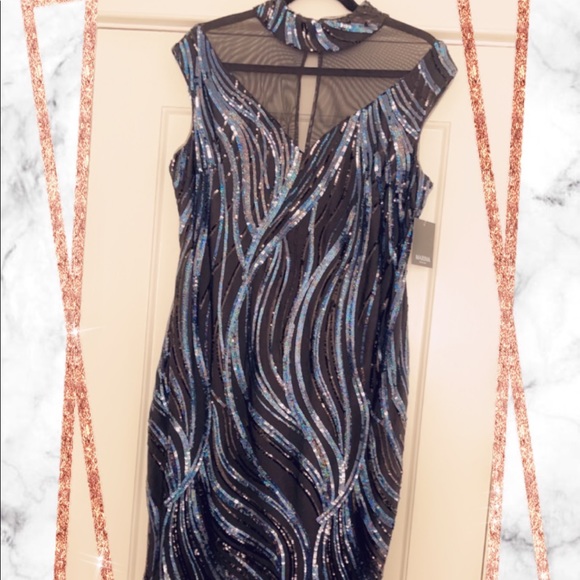 Mock sequin sheath dress - Picture 2 of 5